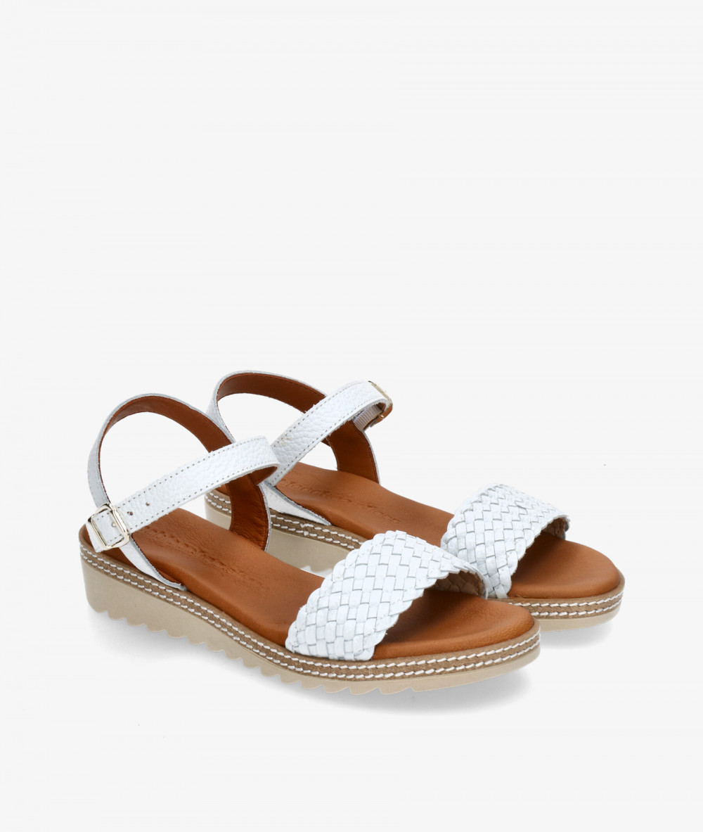 Sandalias pabloochoa.shoes  ESC070 en blanco
