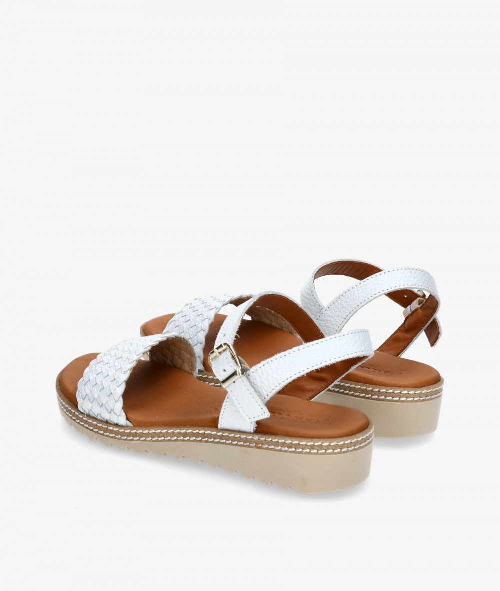 Sandalias pabloochoa.shoes  ESC070 en blanco