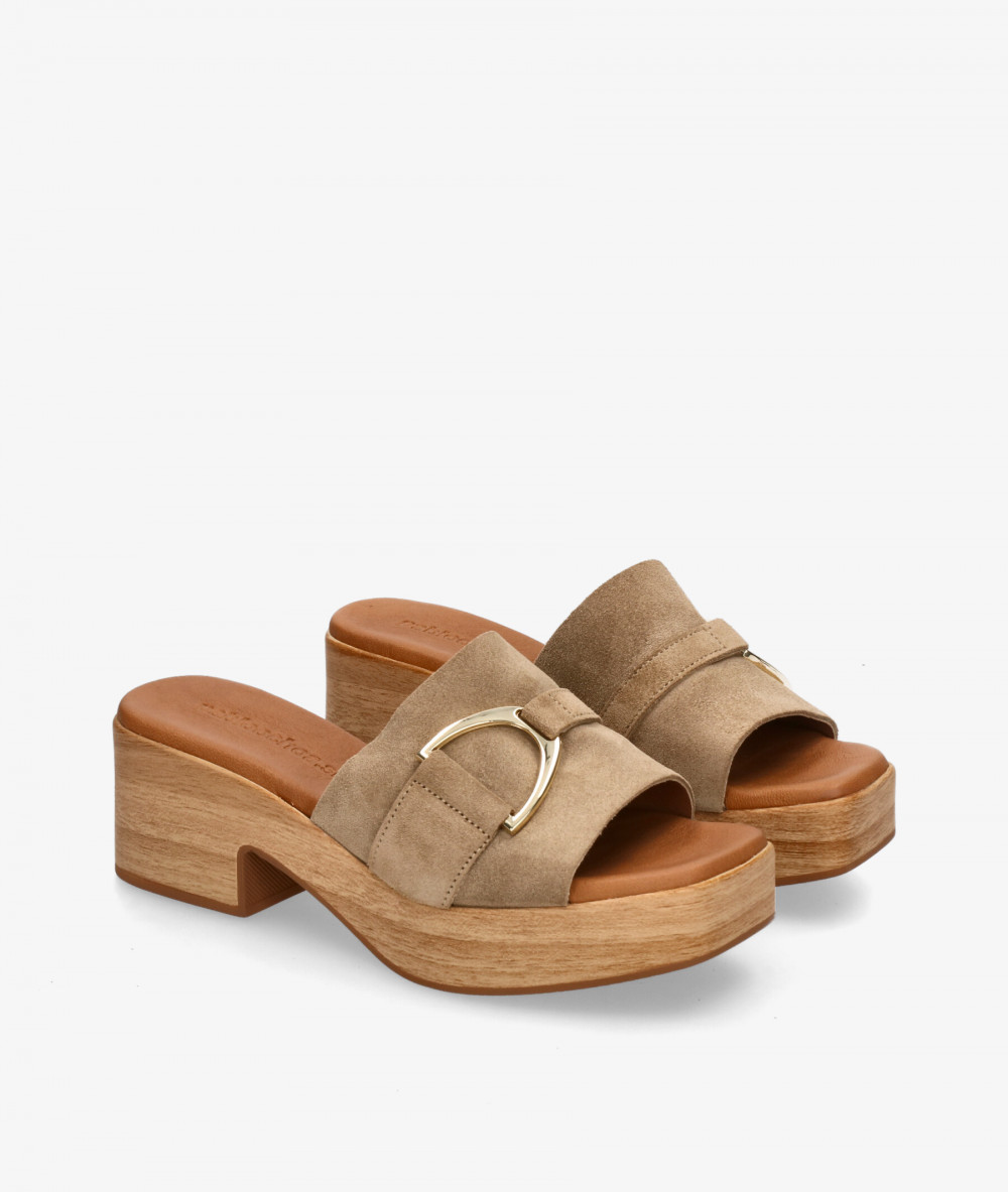 Sandalias pabloochoa.shoes  TIVA170 en serraje taupe