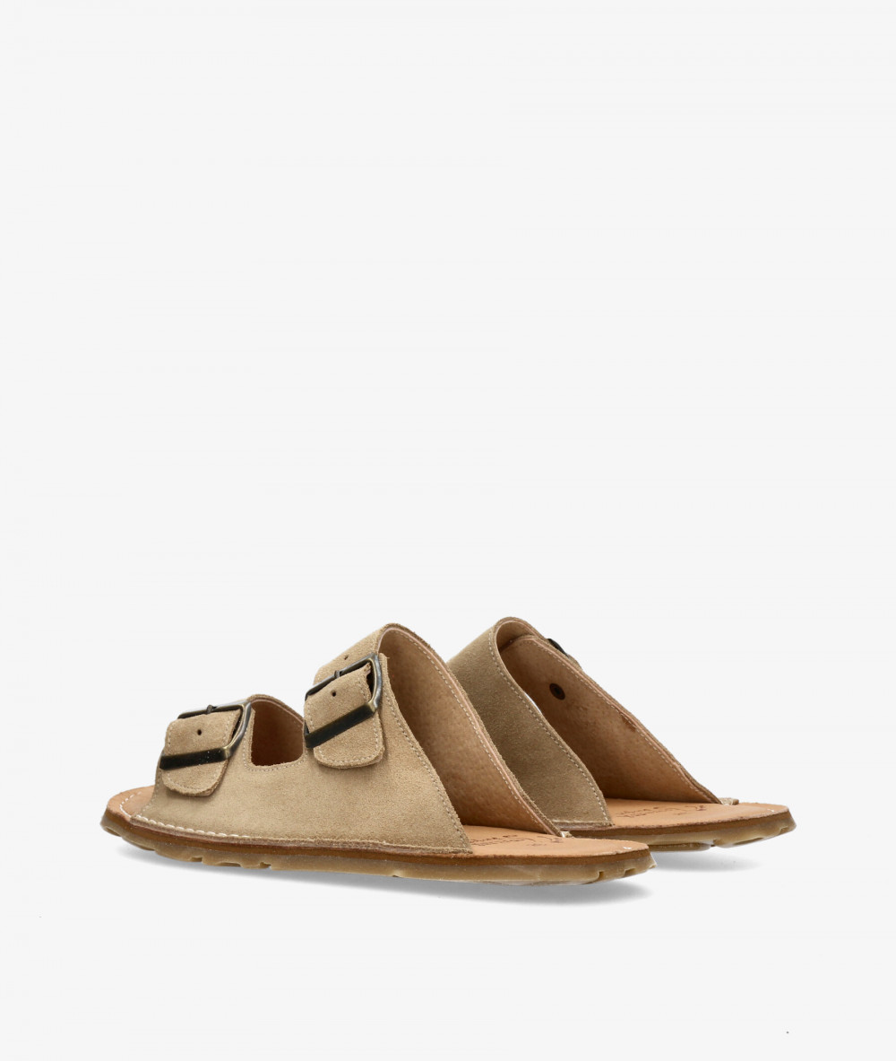 Sandalias FRAILERÁ NICO en serraje taupe