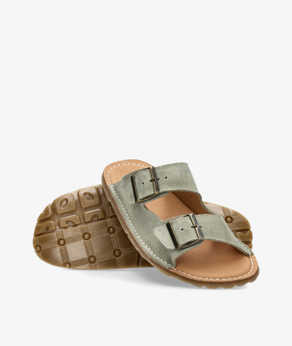 Sandalias FRAILERÁ NICO en serraje verde