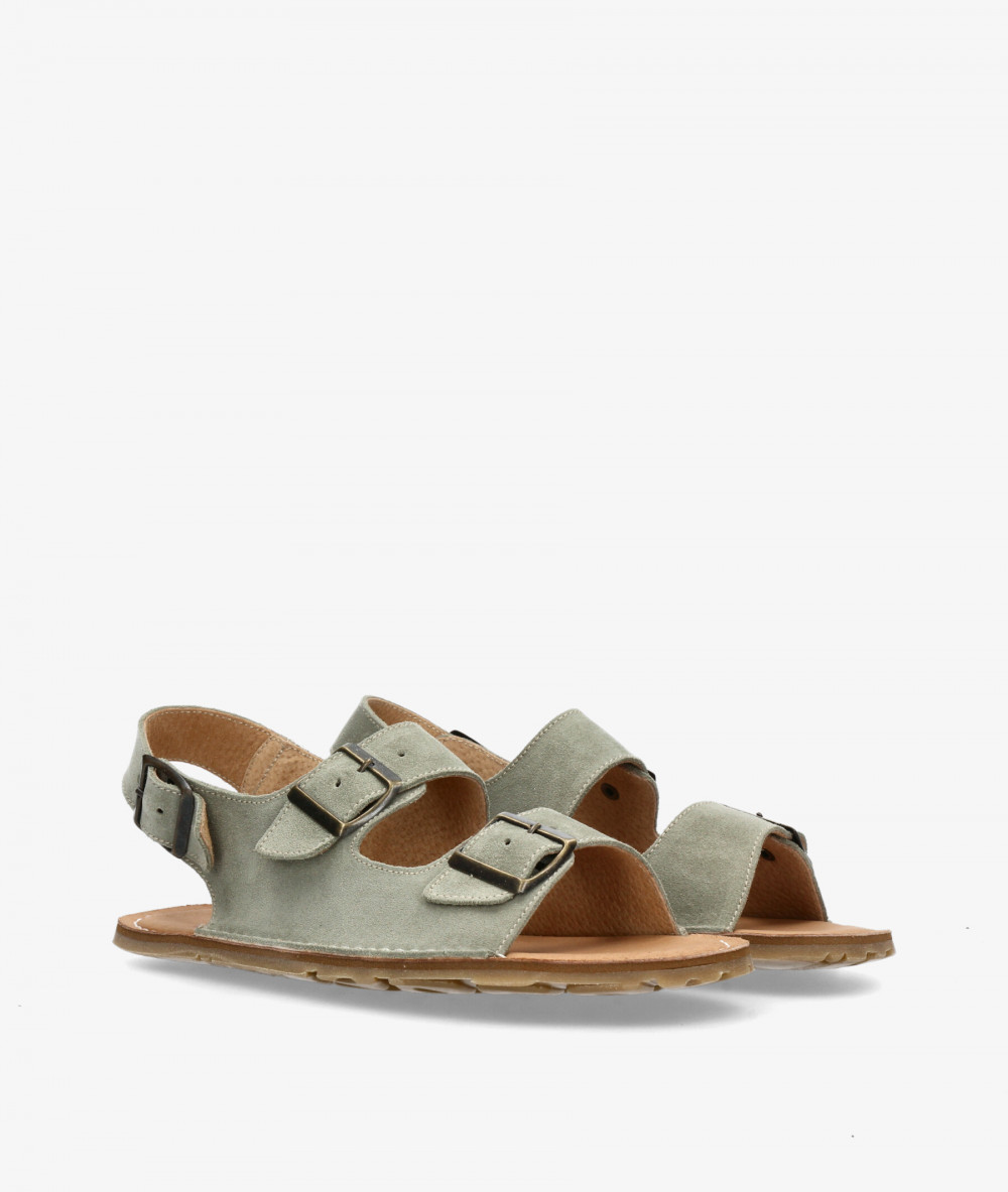 Sandalias FRAILERÁ LAMINE en serraje verde