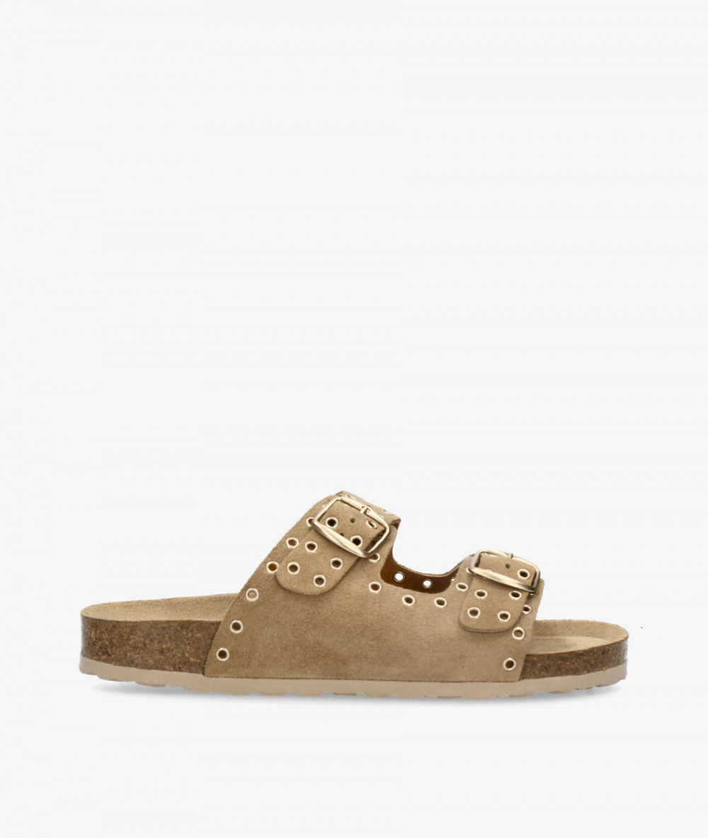 Sandalias Kénnebec  204015-OJ en serraje taupe