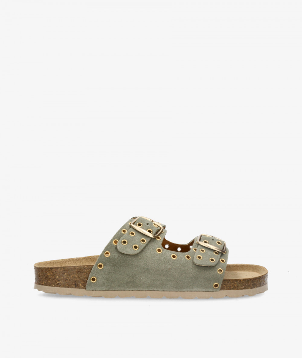 Sandalias Kénnebec  204015-OJ en serraje verde