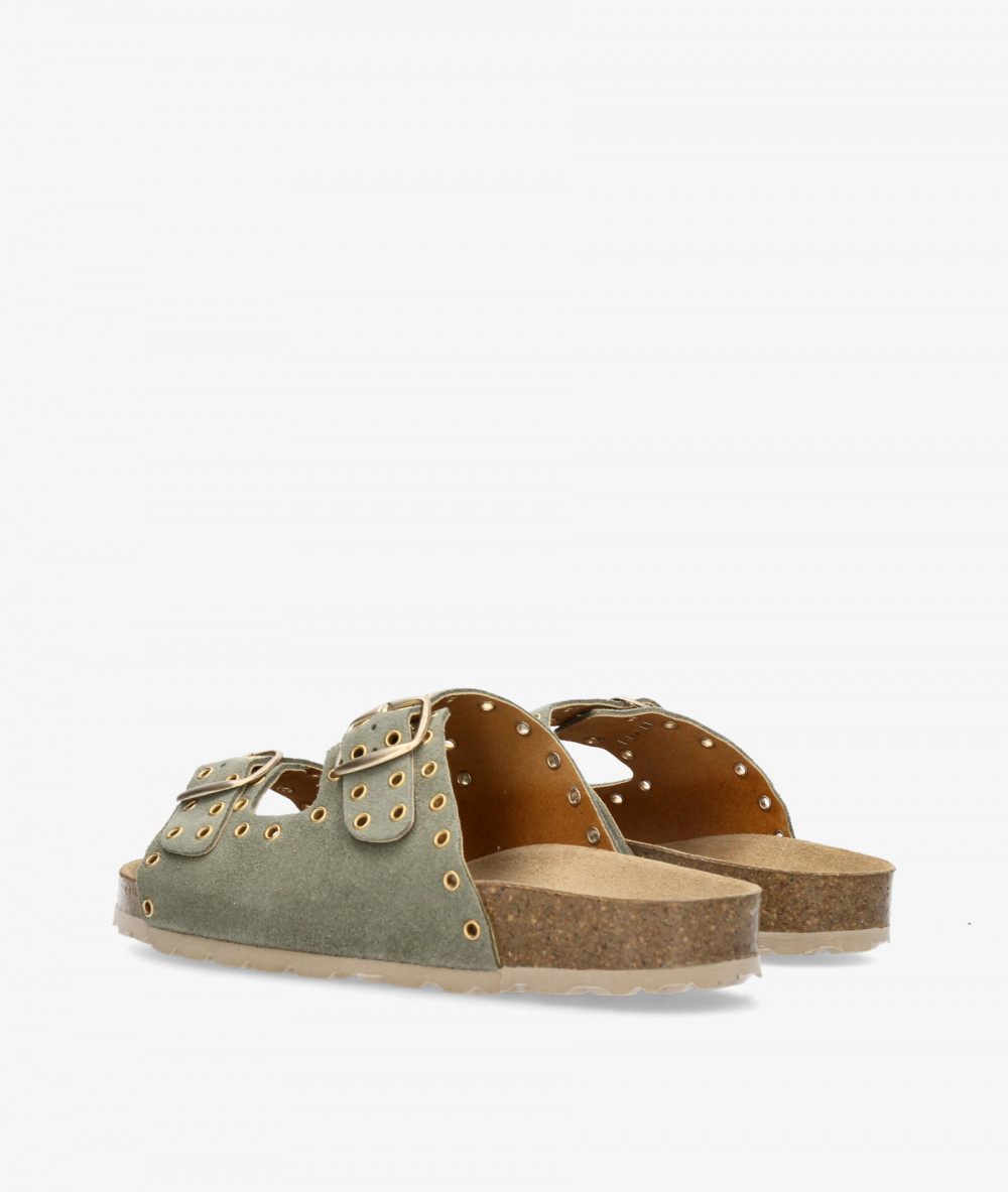 Sandalias Kénnebec  204015-OJ en serraje verde