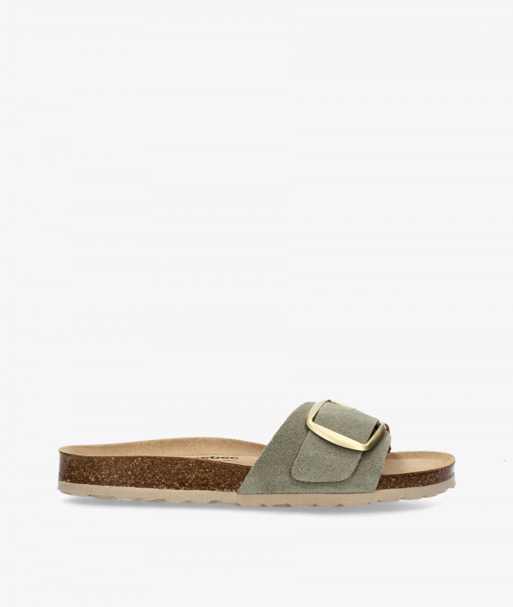 Sandalias Kénnebec  520001 en serraje verde