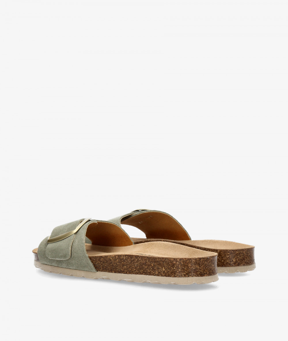 Sandalias Kénnebec  520001 en serraje verde