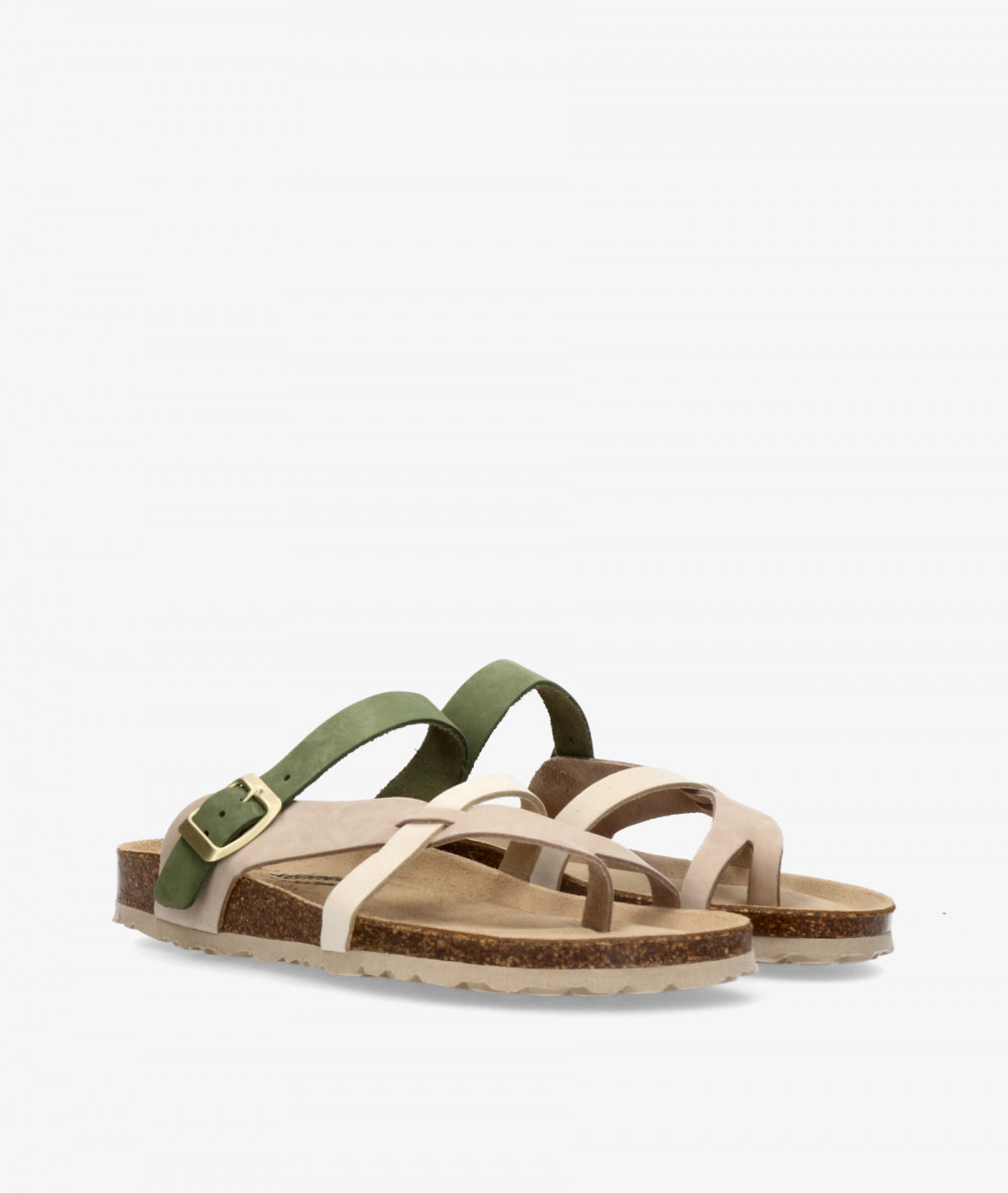 Sandalias Kénnebec  520021 en nobuck taupe