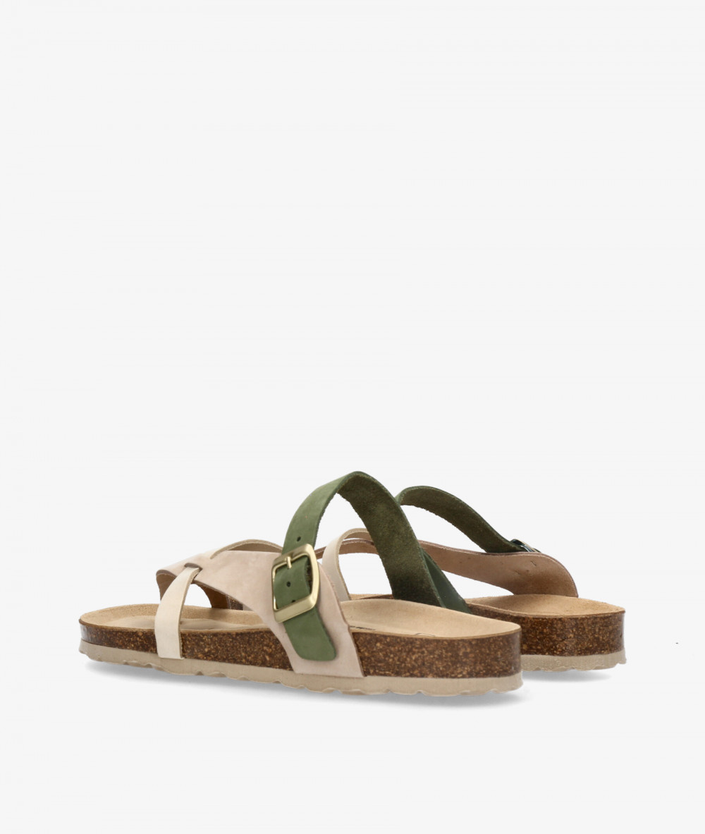 Sandalias Kénnebec  520021 en nobuck taupe
