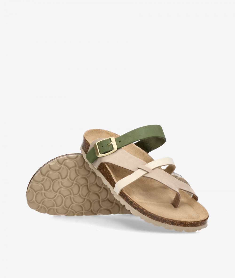 Sandalias Kénnebec  520021 en nobuck taupe