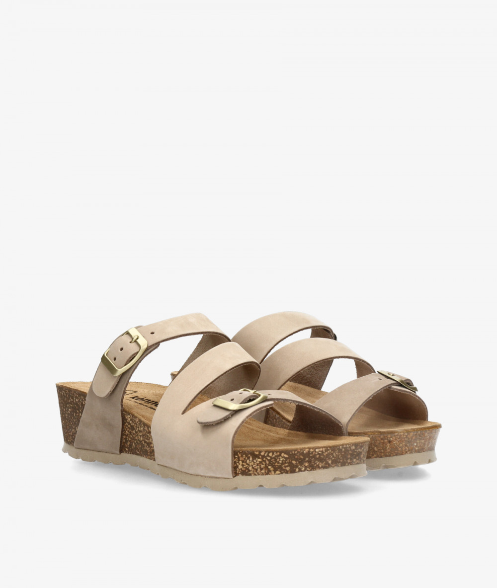 Sandalias Kénnebec  IB-017 en nobuck beige
