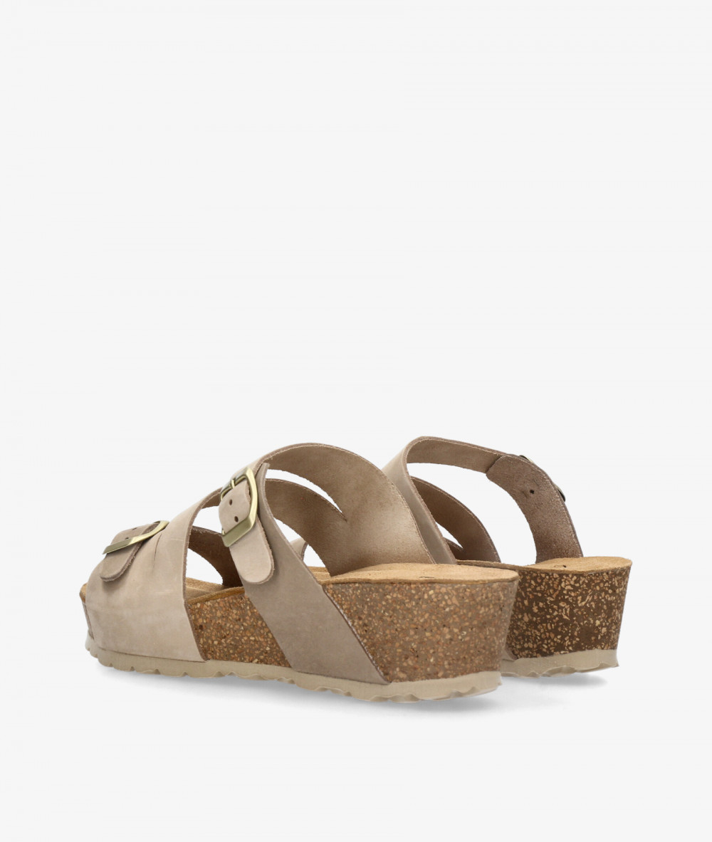 Sandalias Kénnebec  IB-017 en nobuck beige