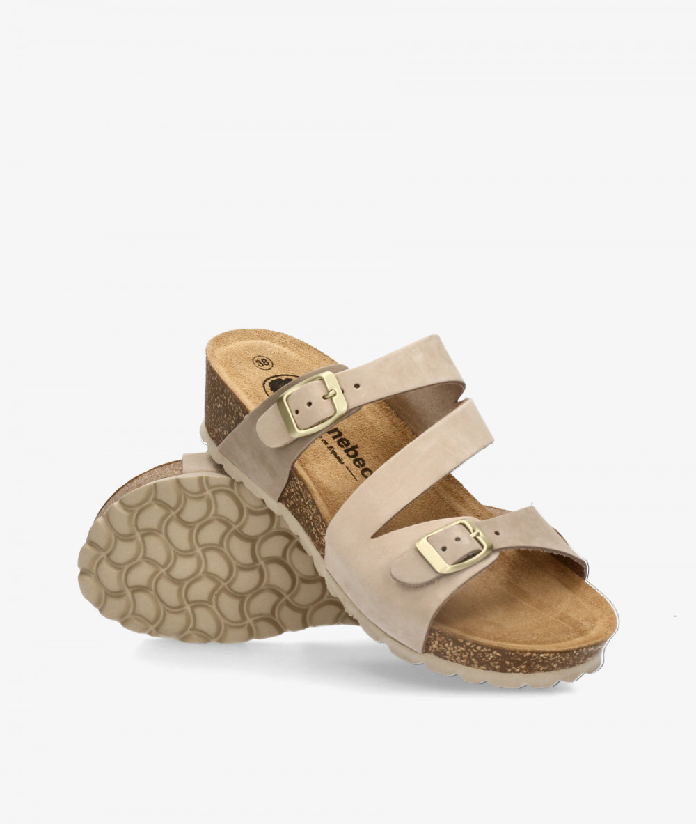 Sandalias Kénnebec  IB-017 en nobuck beige