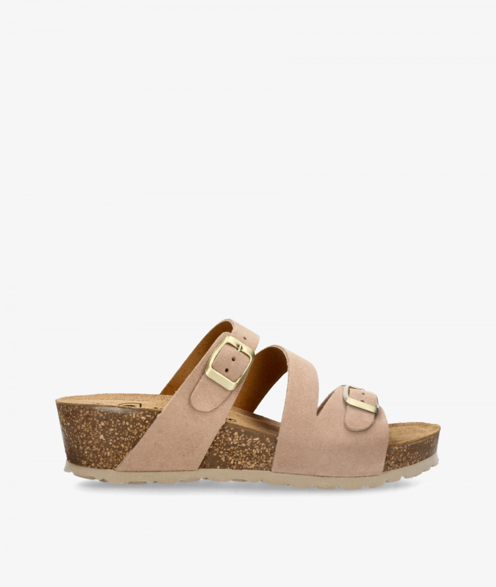 Sandalias Kénnebec  IB-017 en serraje nude