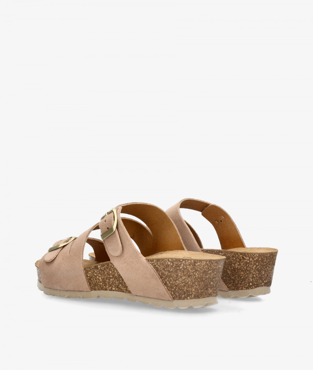 Sandalias Kénnebec  IB-017 en serraje nude