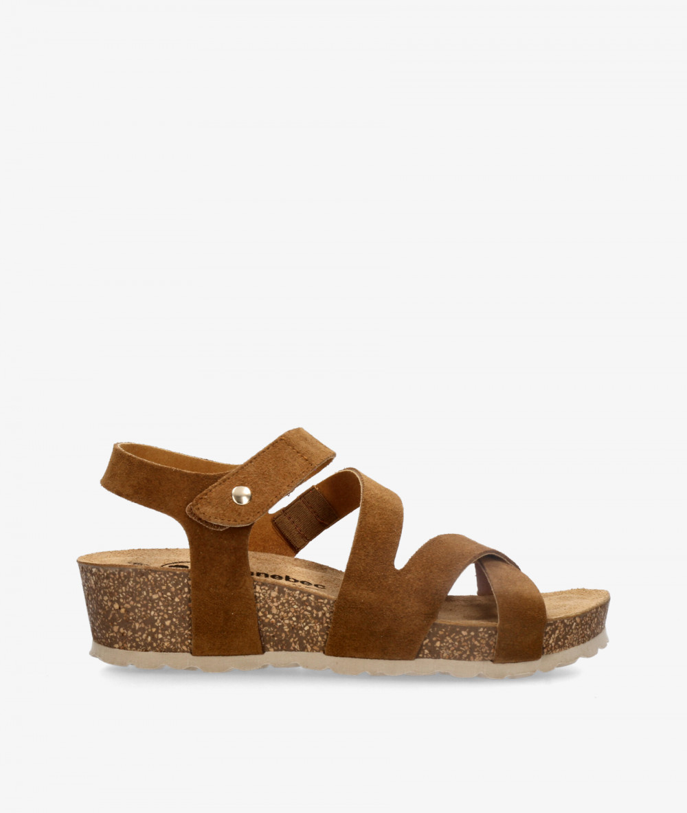 Sandalias Kénnebec  IB-003 en serraje cuero