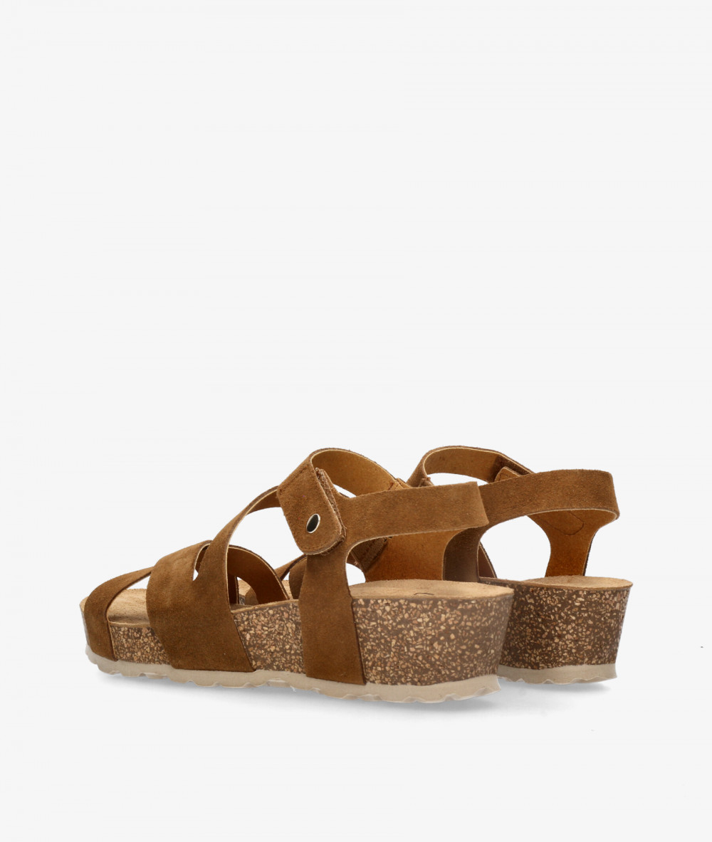 Sandalias Kénnebec  IB-003 en serraje cuero