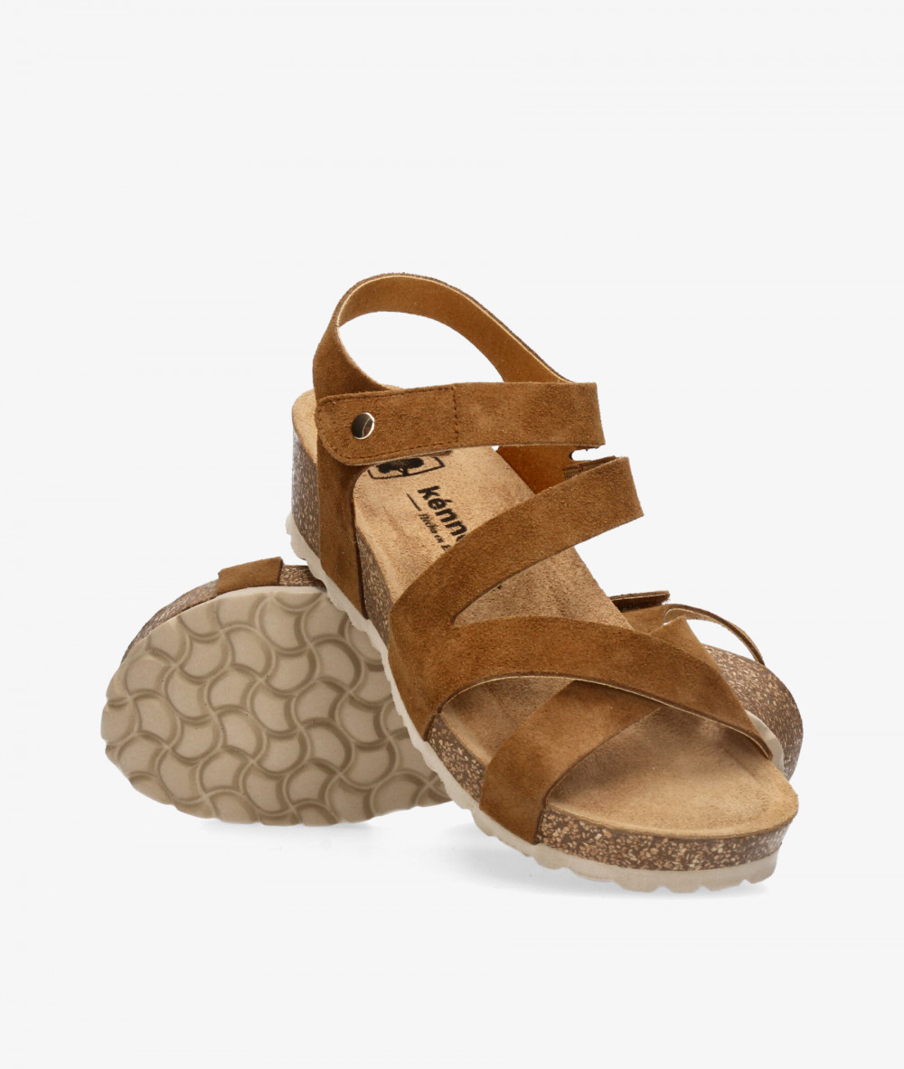 Sandalias Kénnebec  IB-003 en serraje cuero