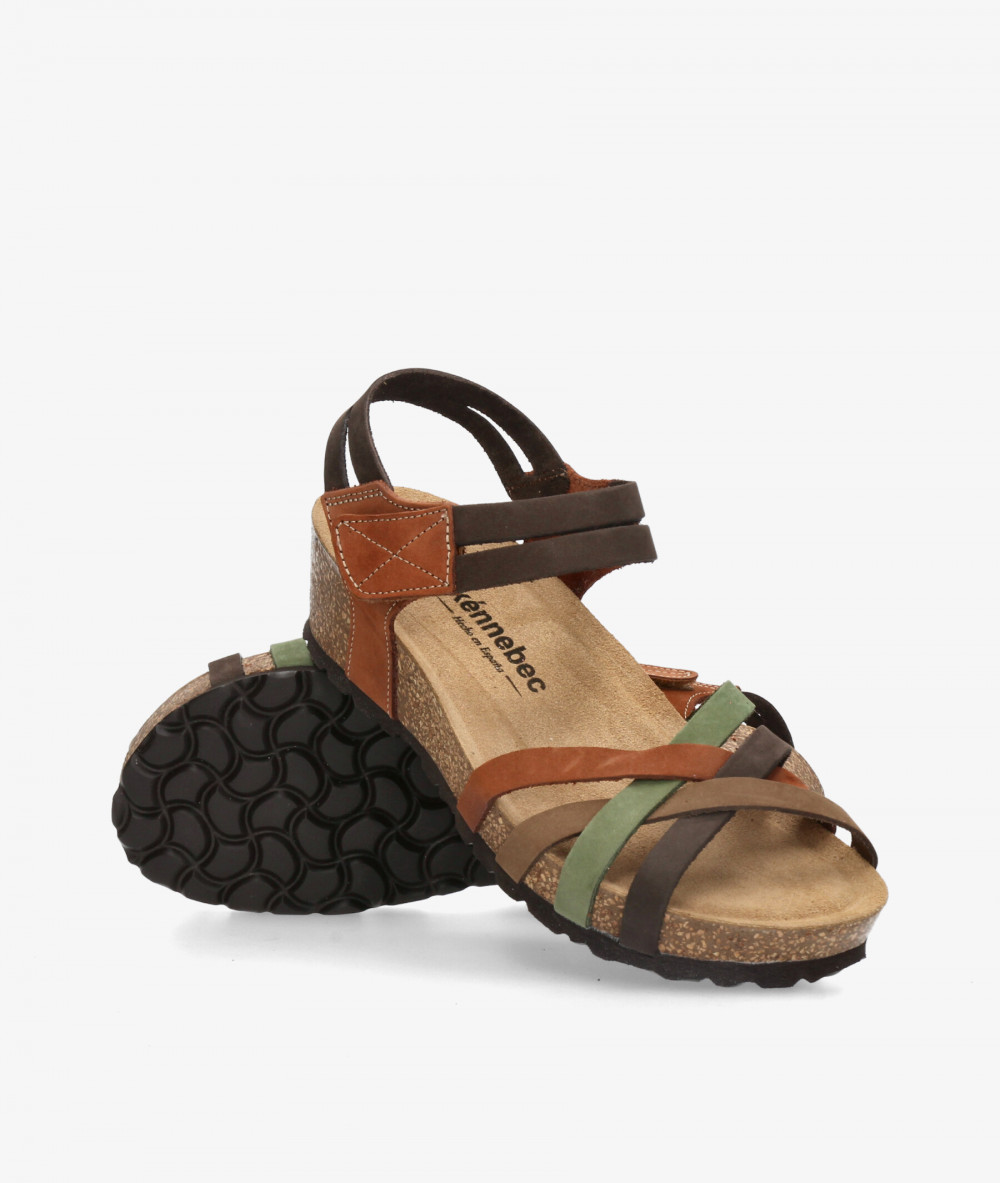 Sandalias Kénnebec  IB-00--- en nobuck marrón