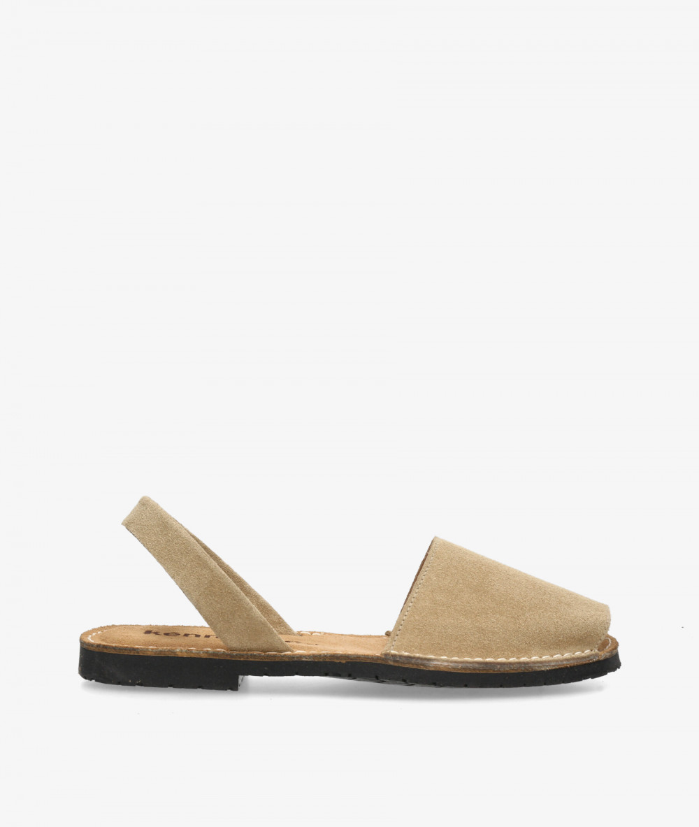 Sandalias Kénnebec  150 en serraje taupe