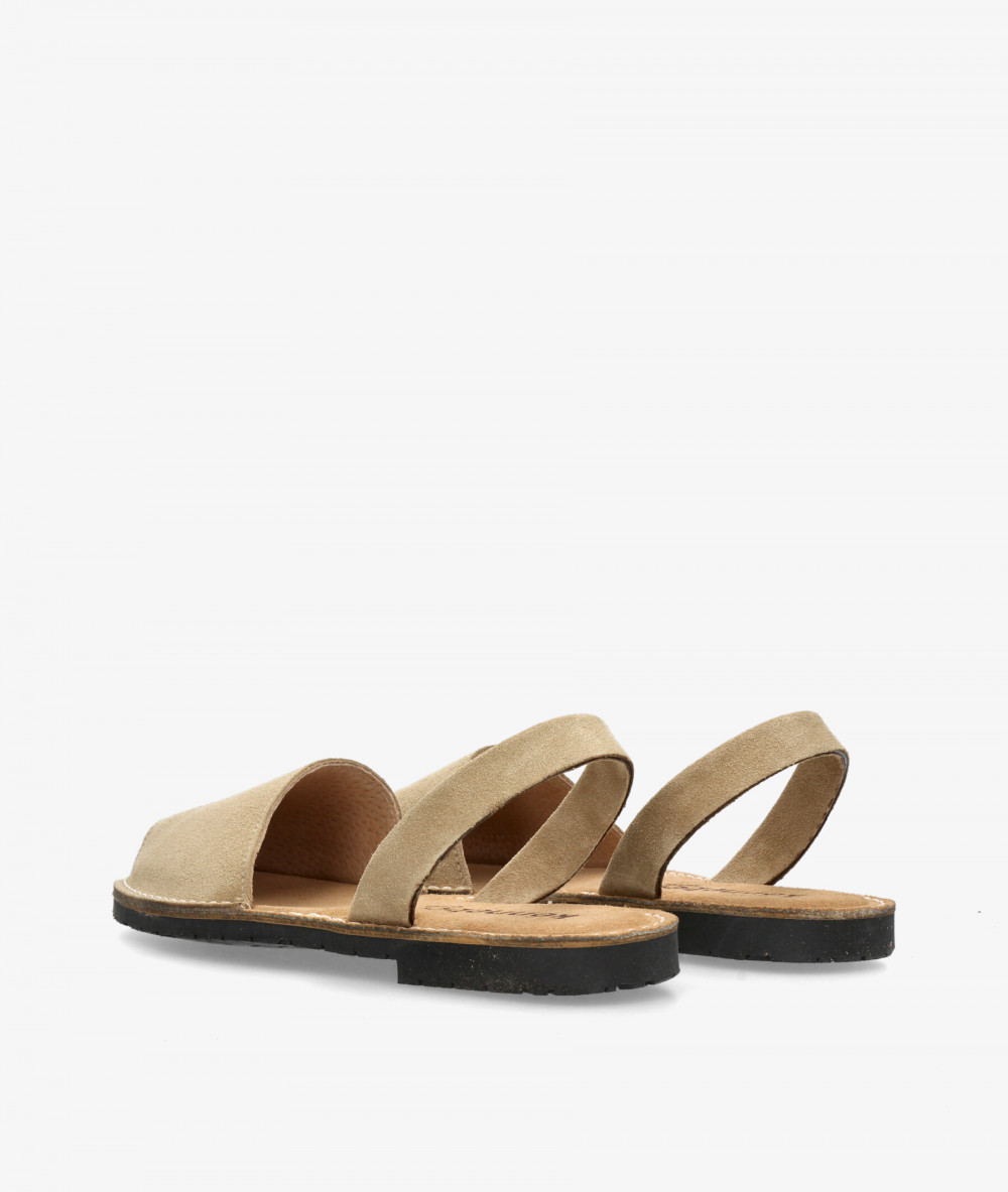 Sandalias Kénnebec  150 en serraje taupe