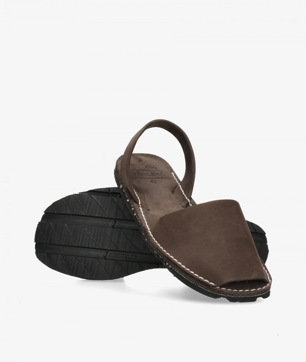 Sandalias FRAILERÁ  COSTERO-PRO en nobuck marrón
