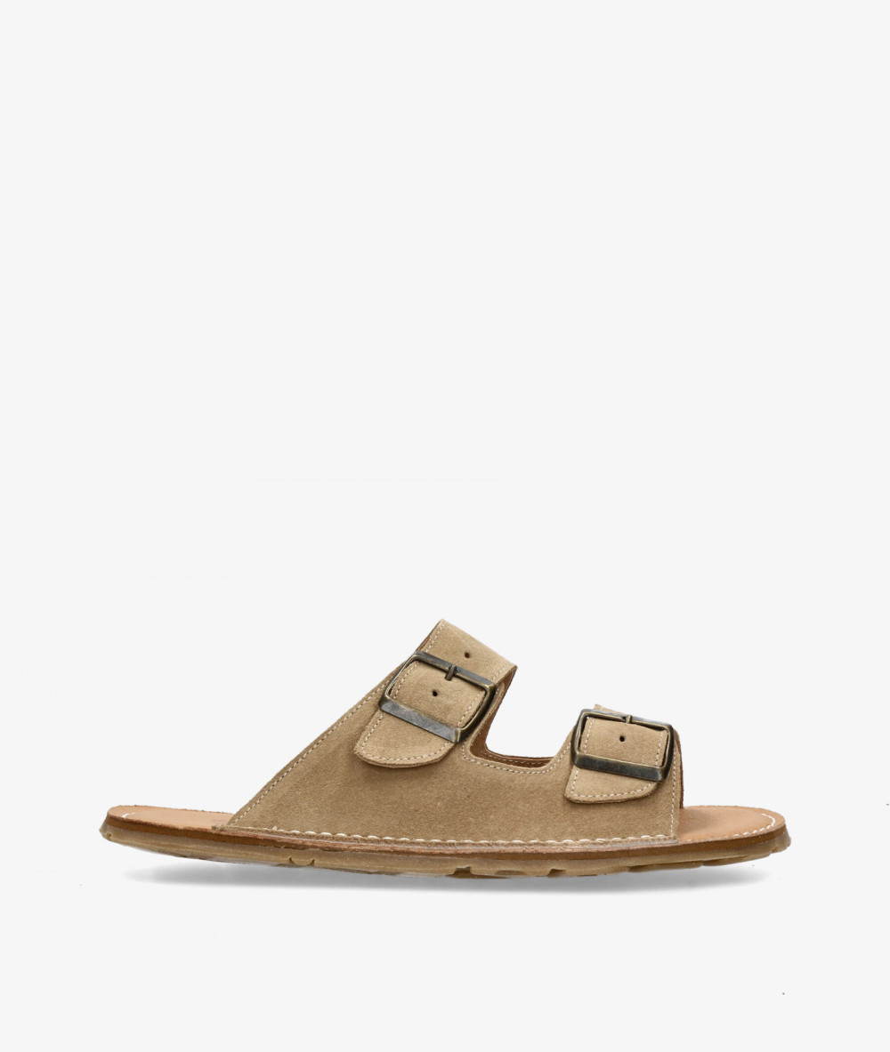 Sandalias FRAILERÁ NICO en serraje taupe