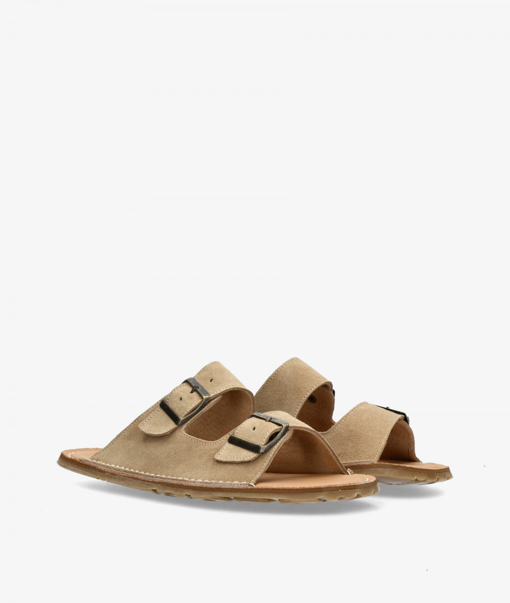 Sandalias FRAILERÁ NICO en serraje taupe