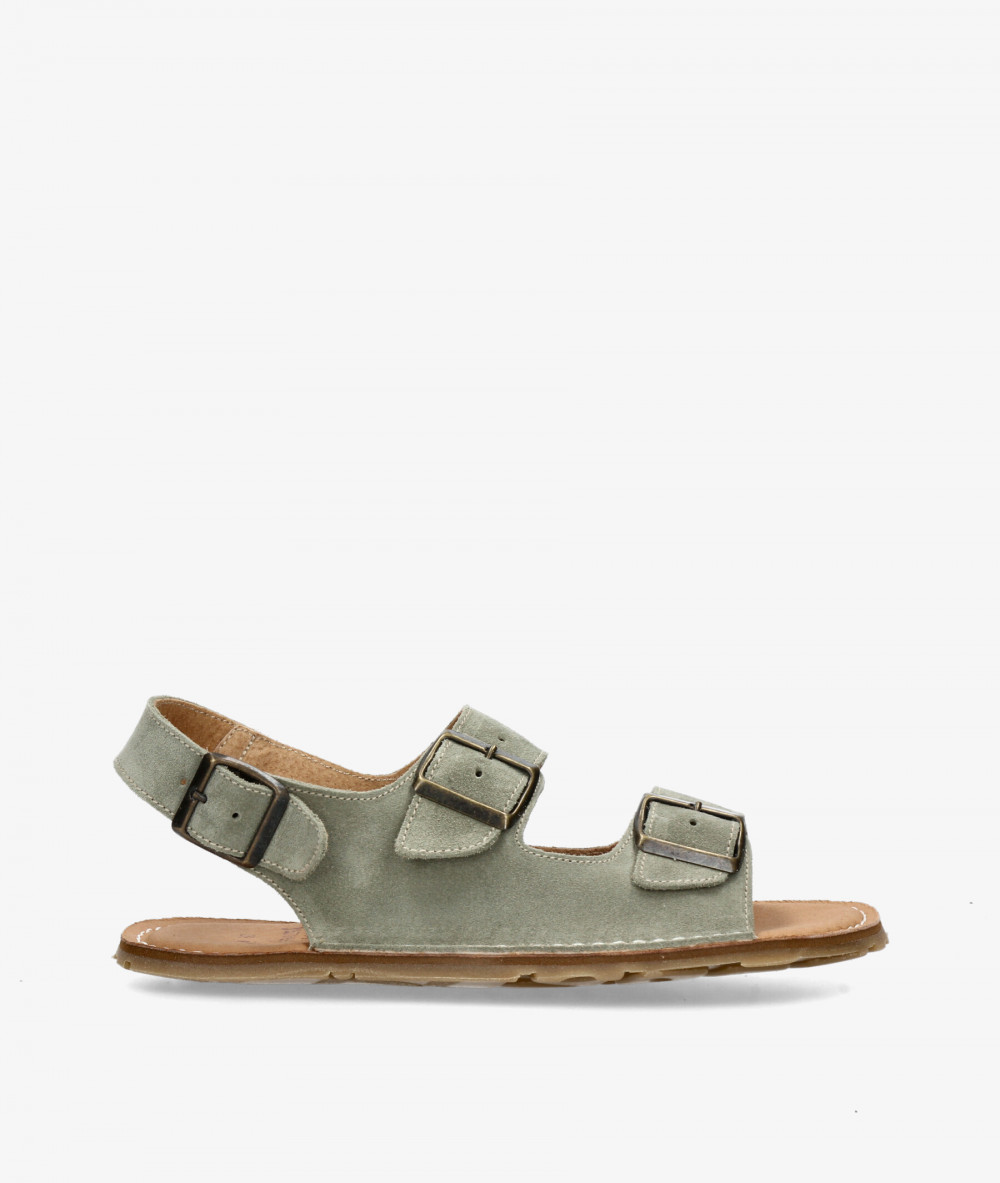 Sandalias FRAILERÁ LAMINE en serraje verde