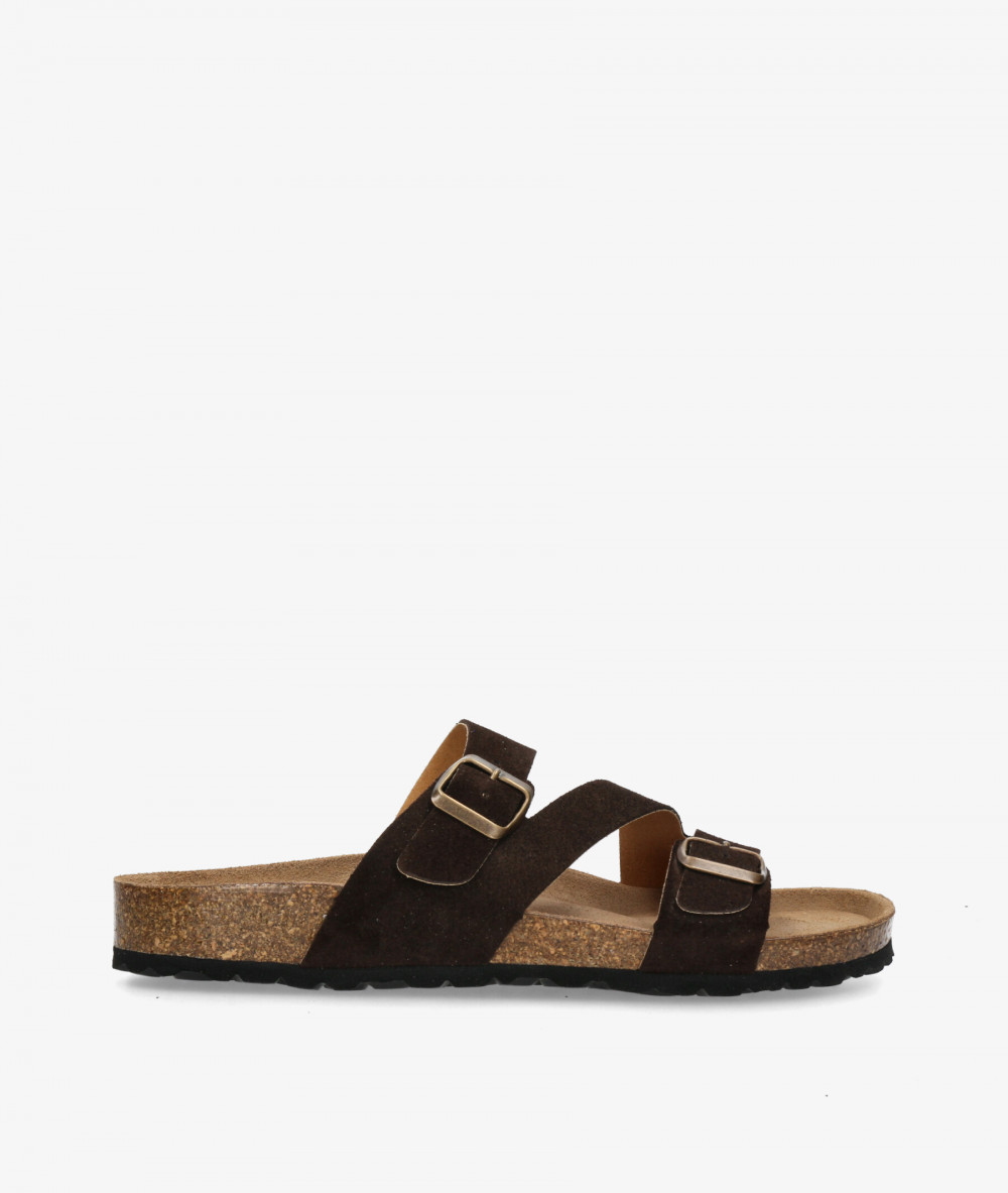 Sandalias Kénnebec  700006C en serraje marrón