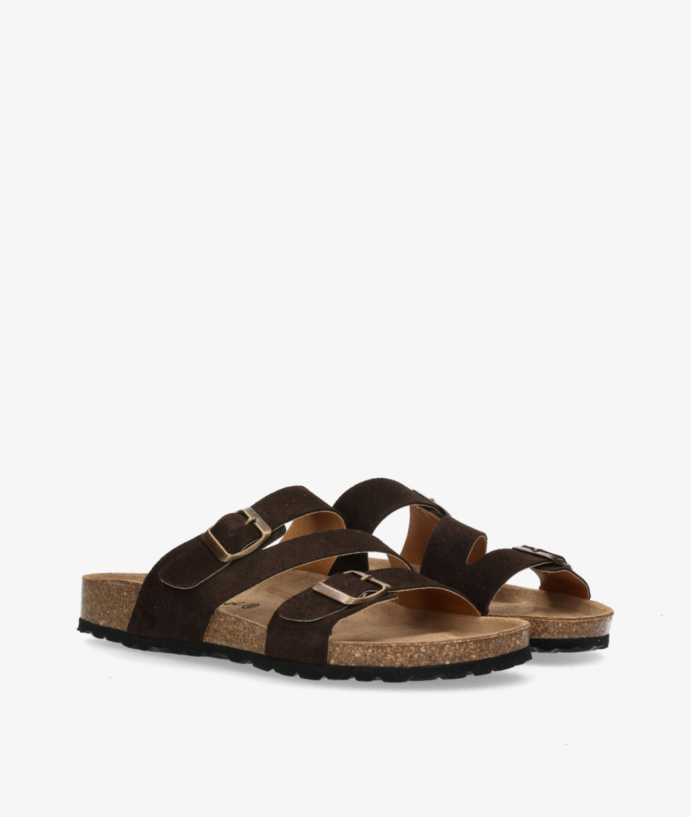 Sandalias Kénnebec  700006C en serraje marrón