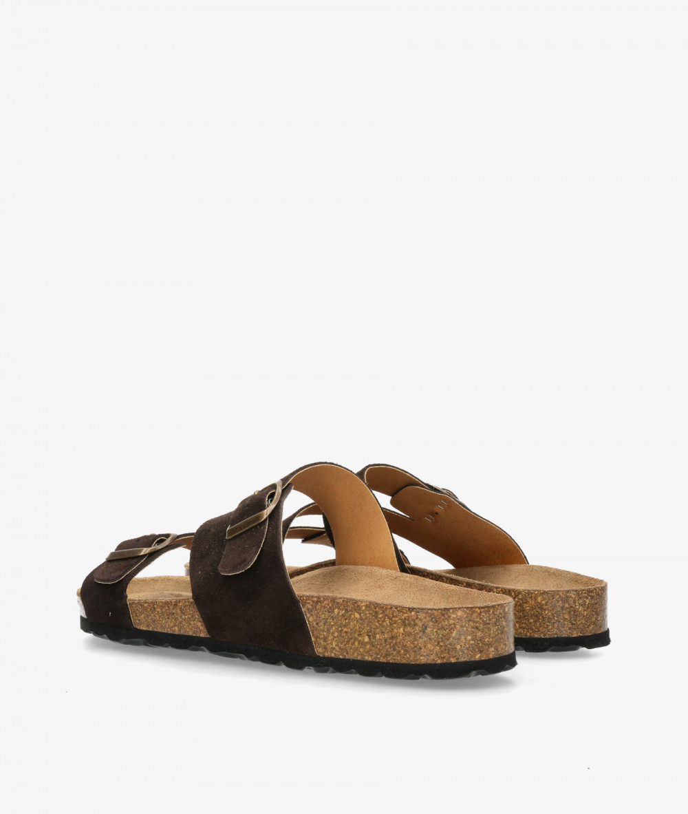 Sandalias Kénnebec  700006C en serraje marrón