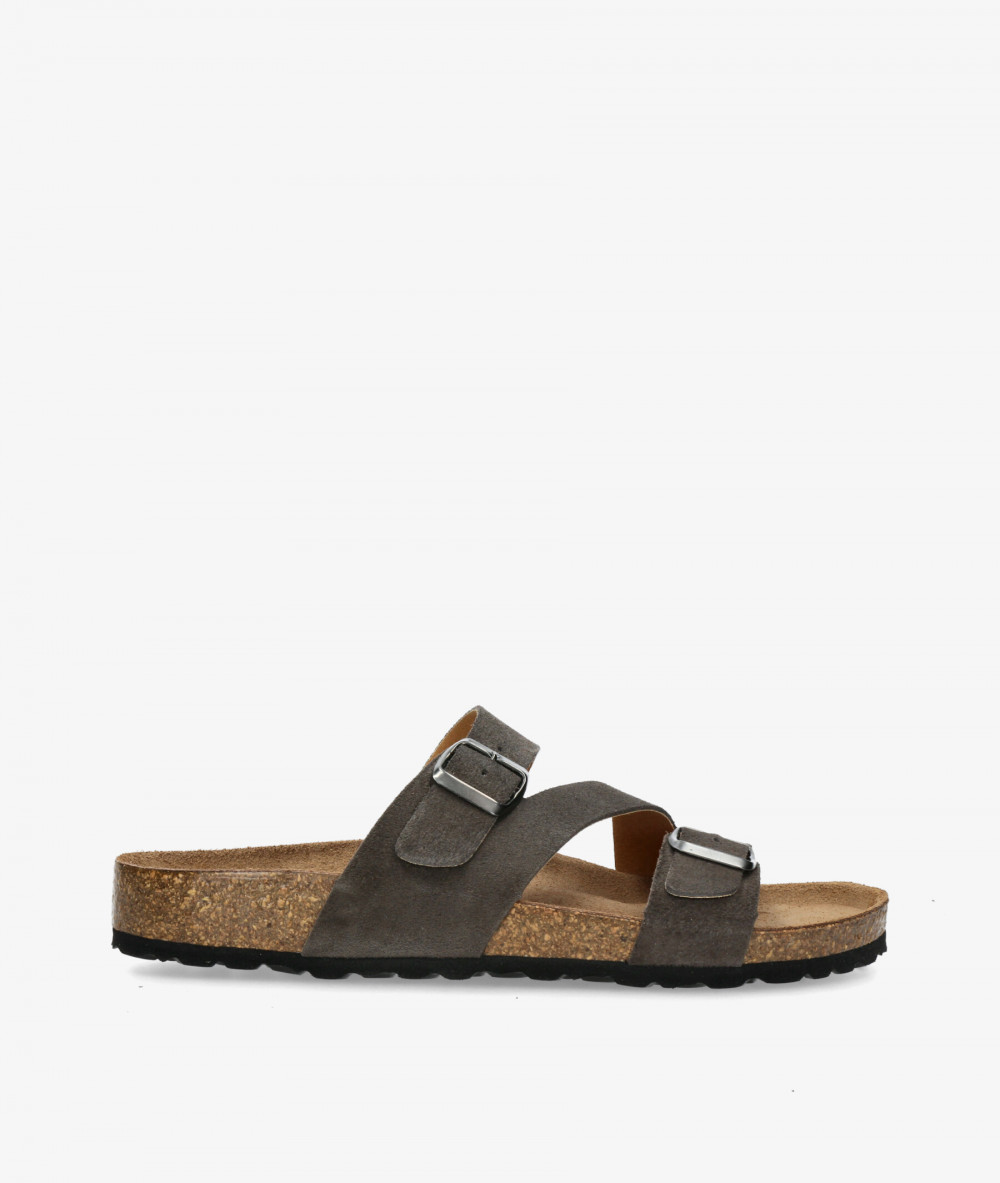 Sandalias Kénnebec  700006C en serraje gris
