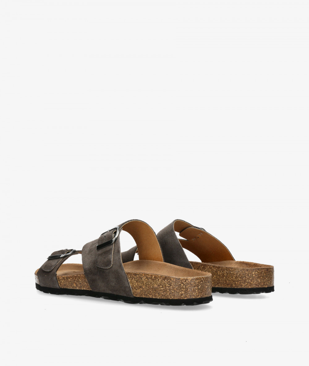 Sandalias Kénnebec  700006C en serraje gris