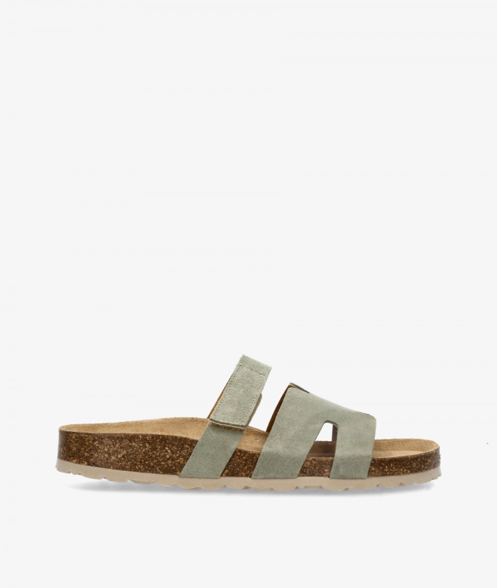 Sandalias bloom&you SOL en serraje verde