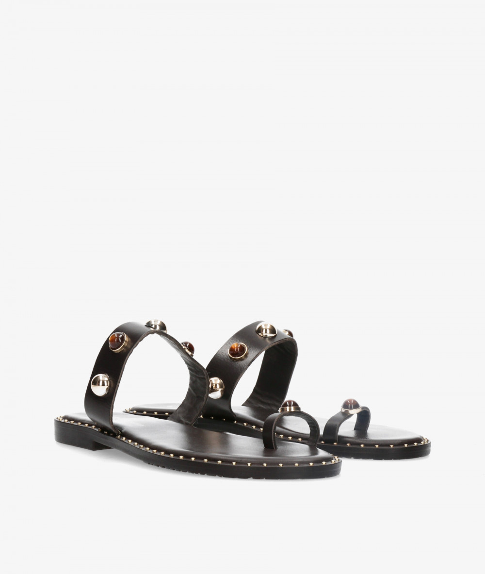 Sandalias Kissia  RSP-11715  JOPA-3 en marrón