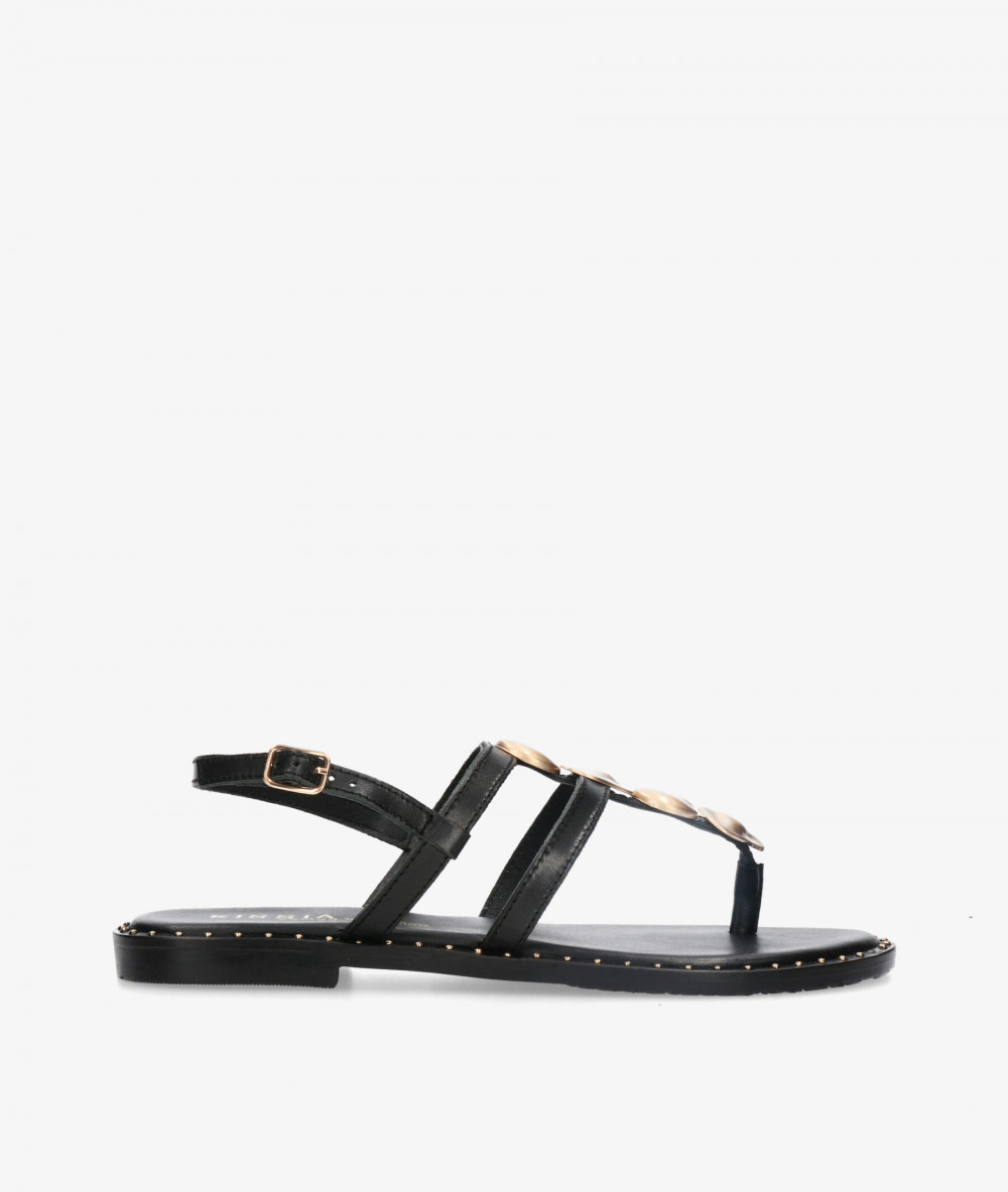 Sandalias Kissia  RSP-11604  JOPA-4 en negro