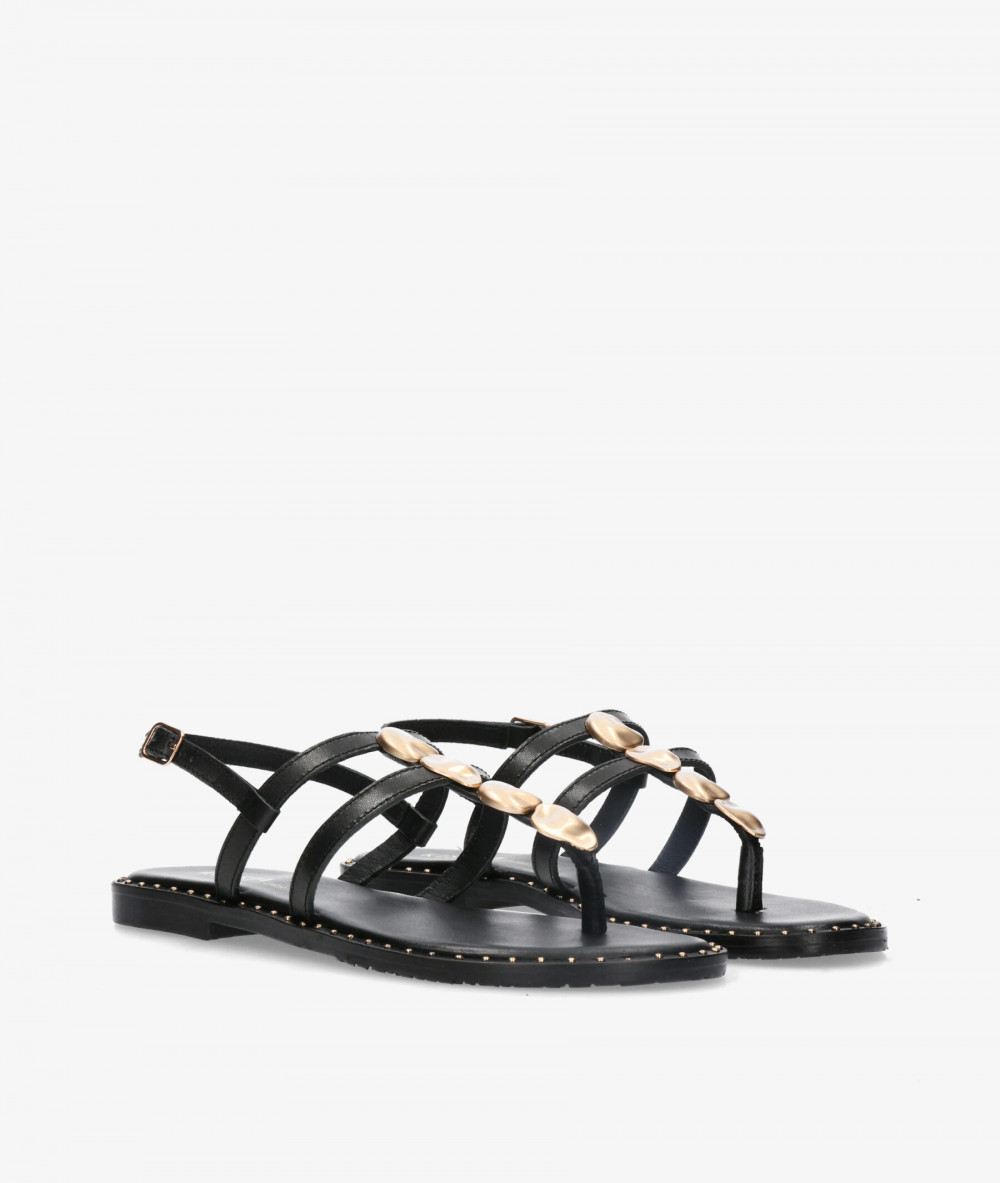 Sandalias Kissia  RSP-11604  JOPA-4 en negro