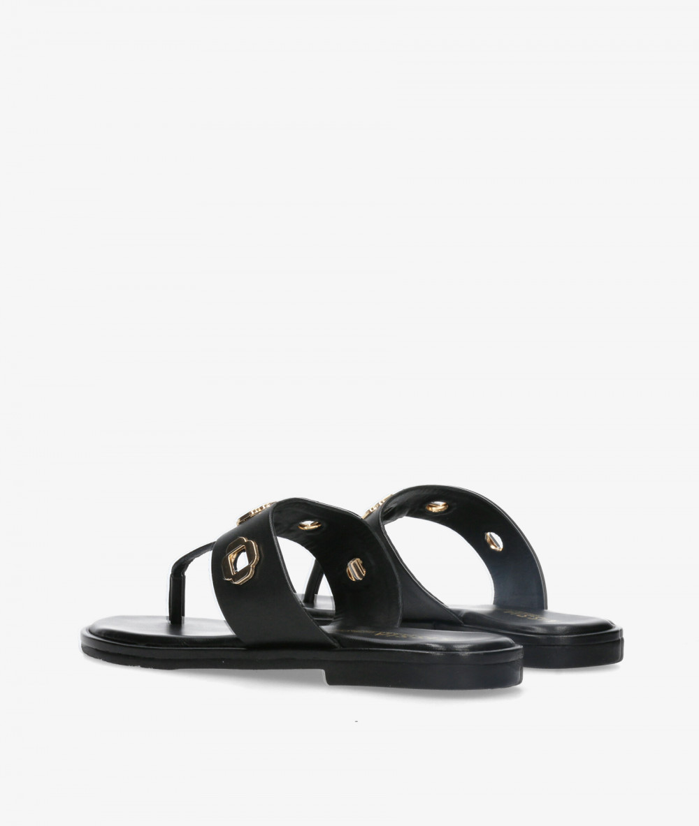 Sandalias Kissia  RSP-10565  JOPA-6 en negro