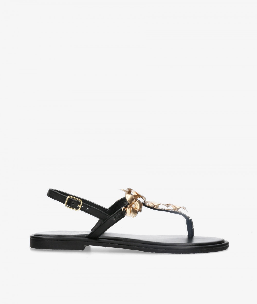 Sandalias Kissia  RSP-11503  JOPA-7 en negro