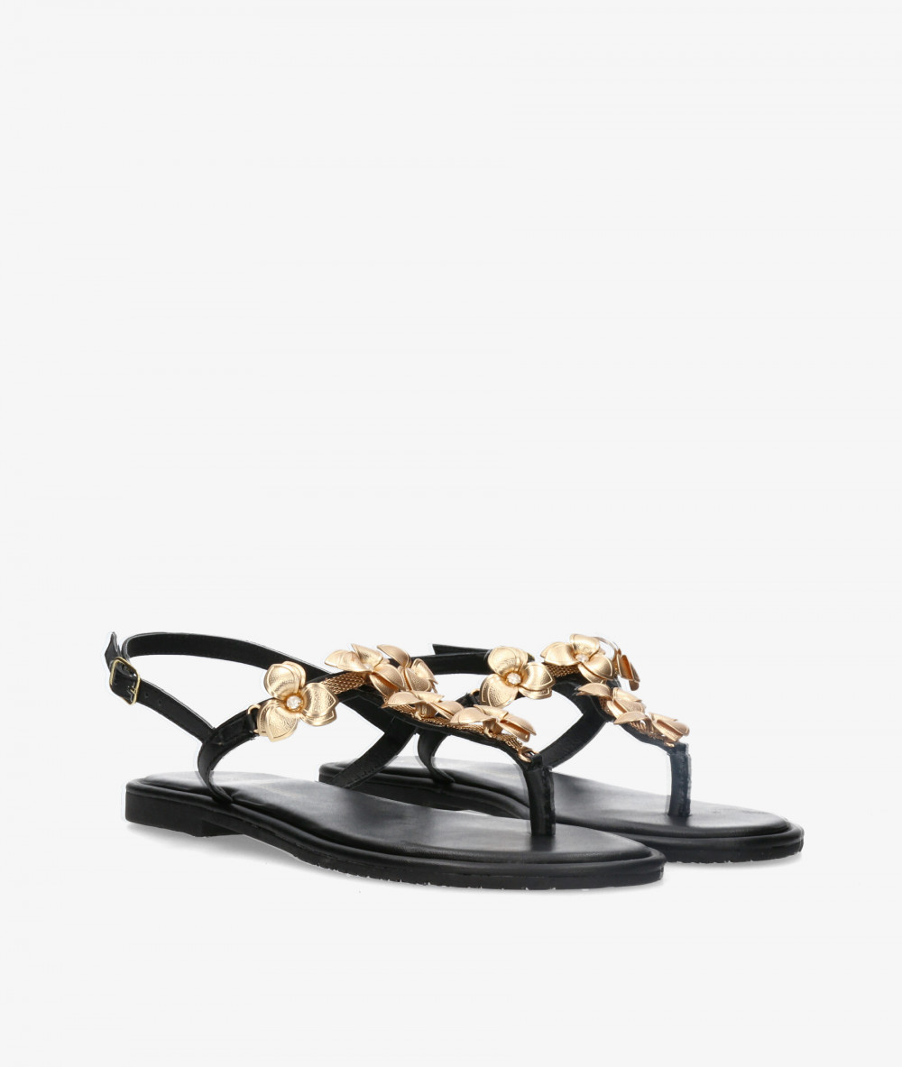 Sandalias Kissia  RSP-11503  JOPA-7 en negro