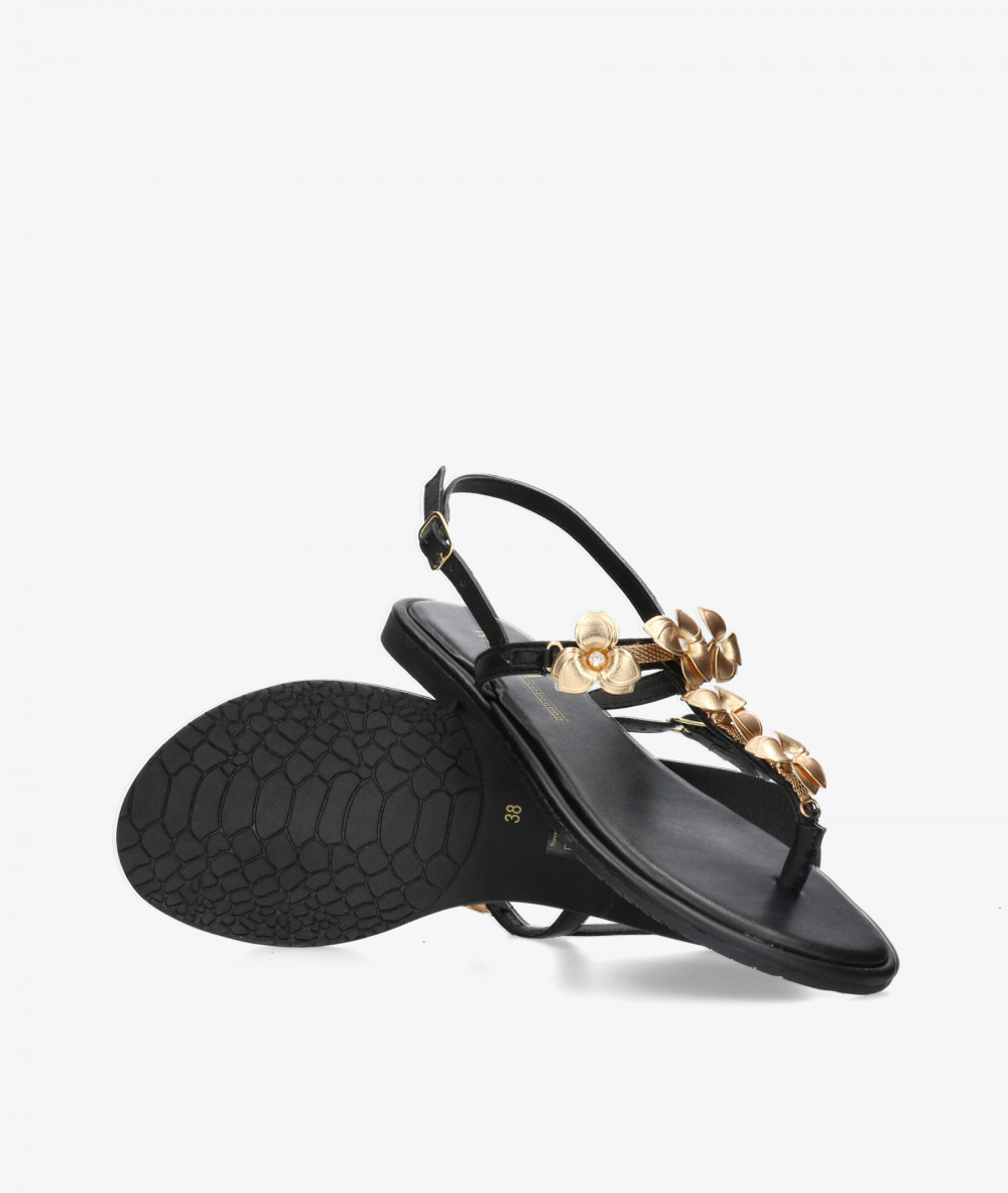 Sandalias Kissia  RSP-11503  JOPA-7 en negro