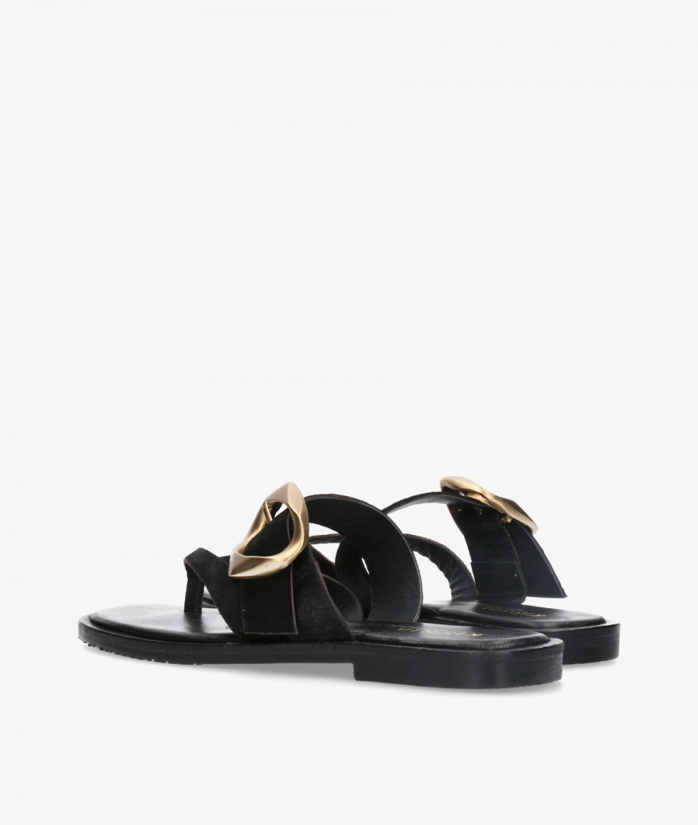 Sandalias Kissia  RSP-11729  JOPA-9 en negro