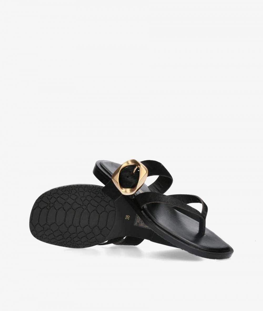Sandalias Kissia  RSP-11729  JOPA-9 en negro