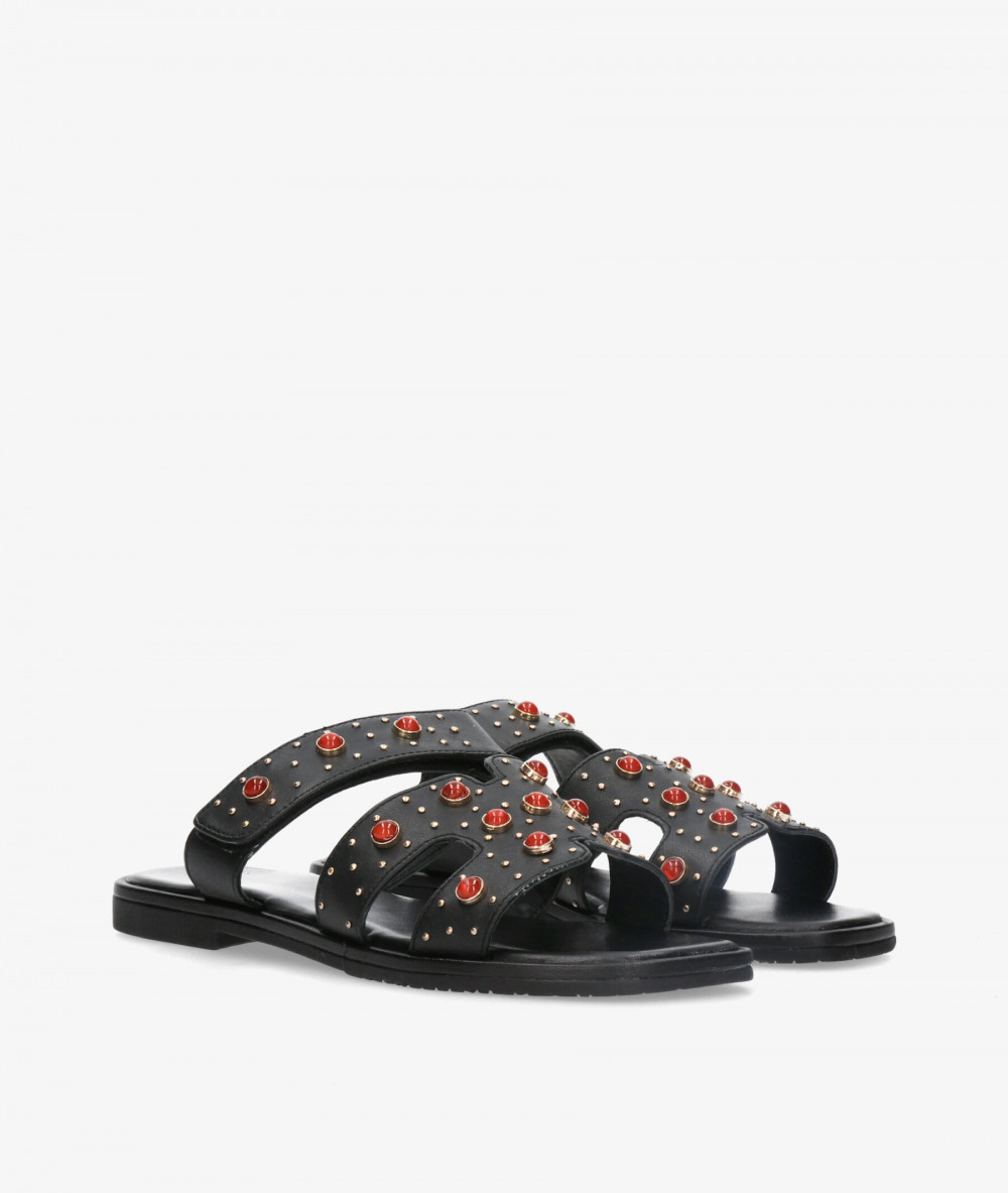 Sandalias Kissia  RSP-11379  JOPA-10 en negro