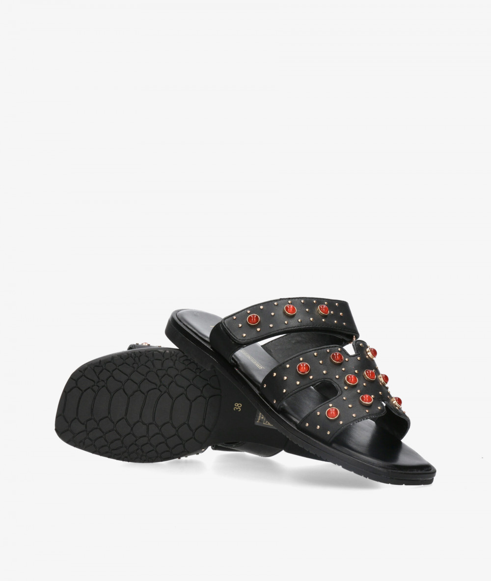 Sandalias Kissia  RSP-11379  JOPA-10 en negro