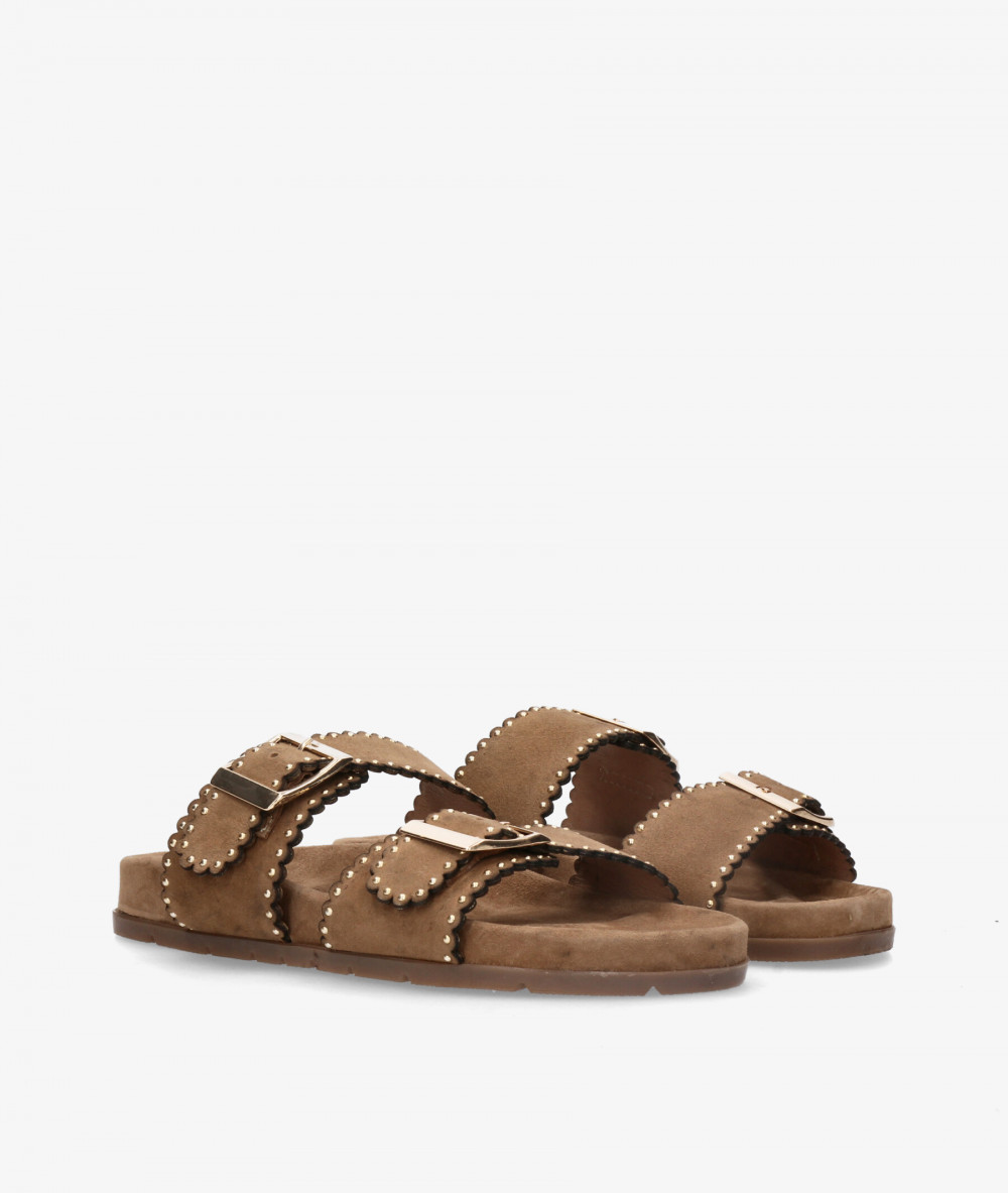 Sandalias Kissia  RSP-11671  JOPA-11 en ante taupe