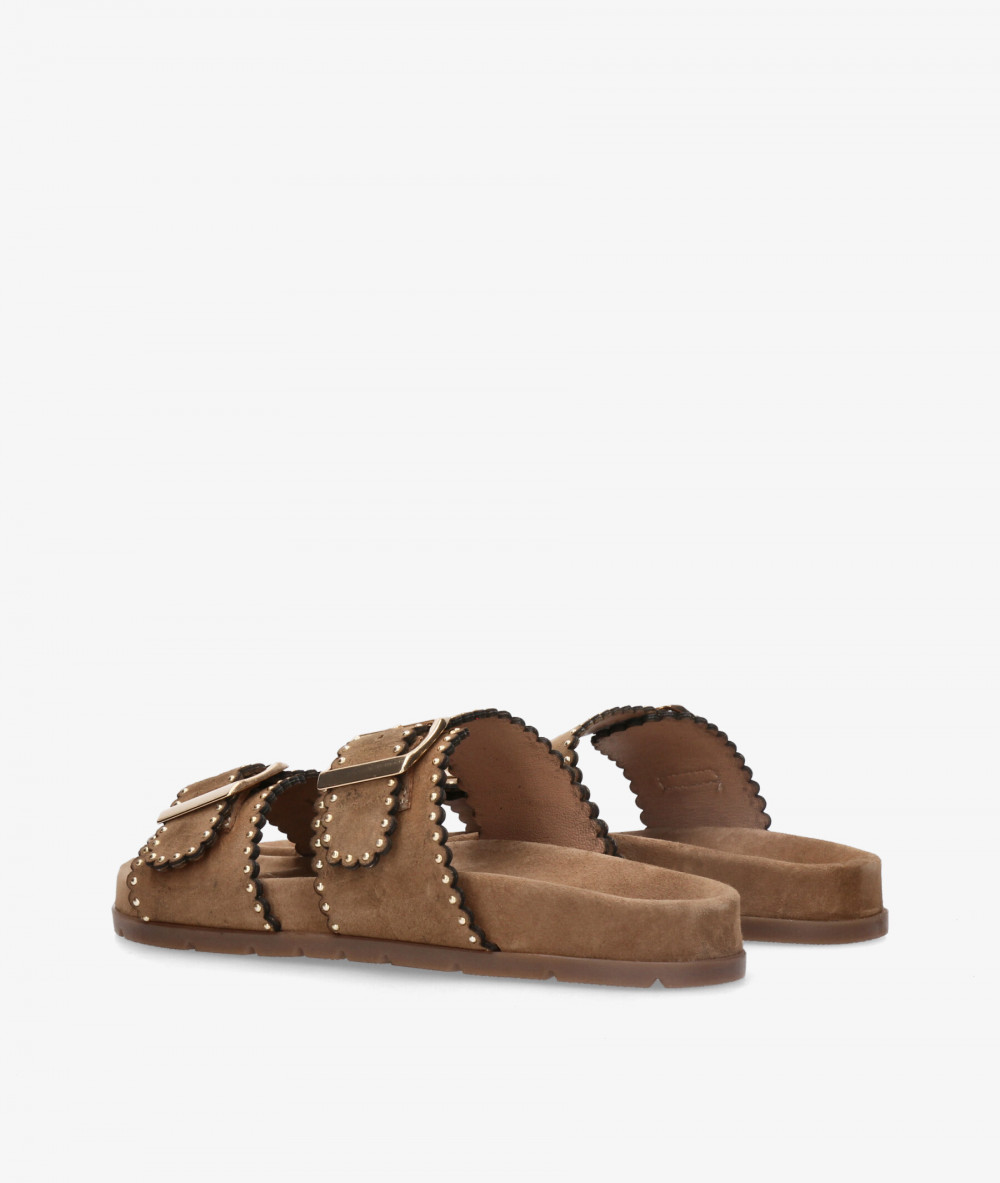 Sandalias Kissia  RSP-11671  JOPA-11 en ante taupe