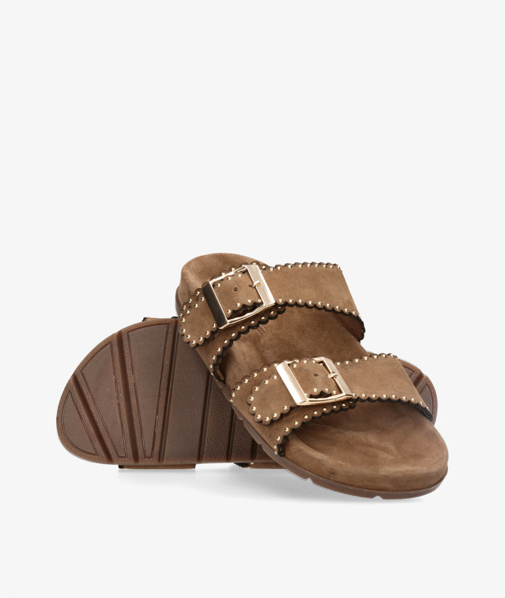Sandalias Kissia  RSP-11671  JOPA-11 en ante taupe