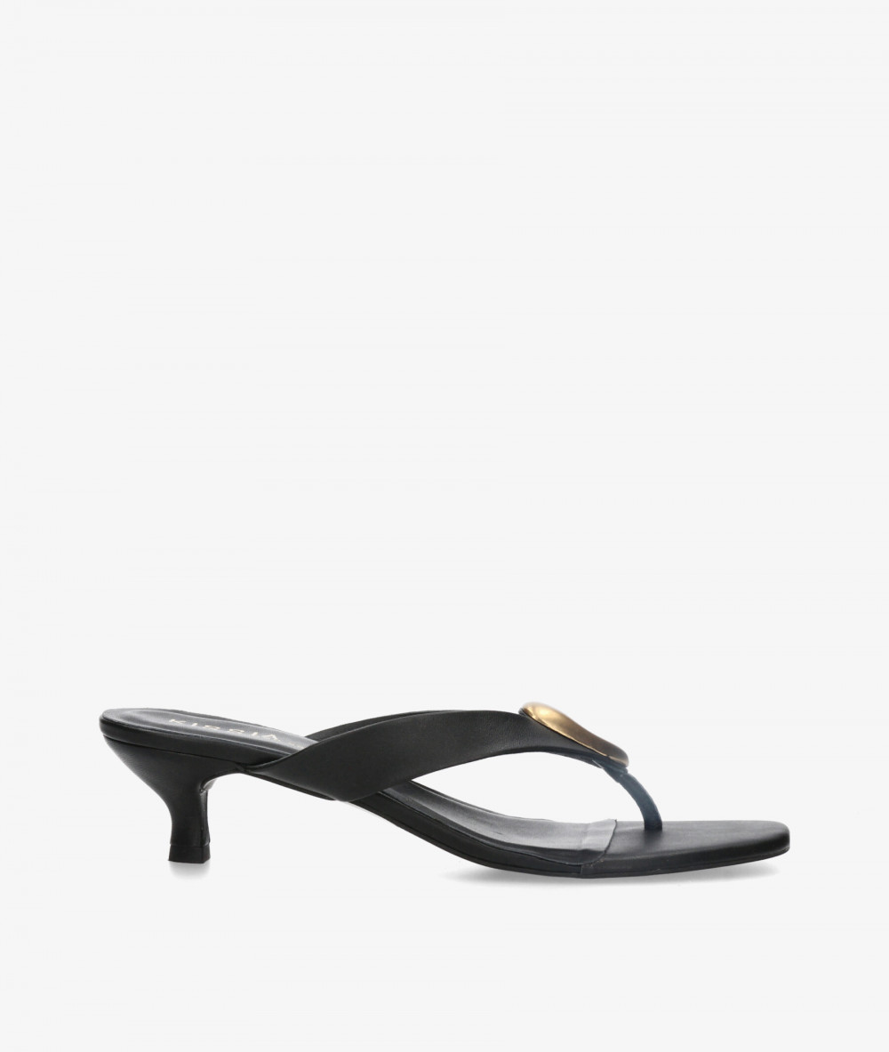 Sandalias Kissia  RSP-11547  JOPA-12 en negro